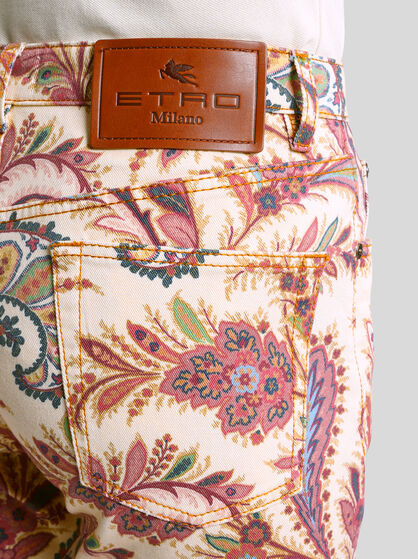 REGULAR-FIT JEANS IN BULL DENIM WITH PRINT