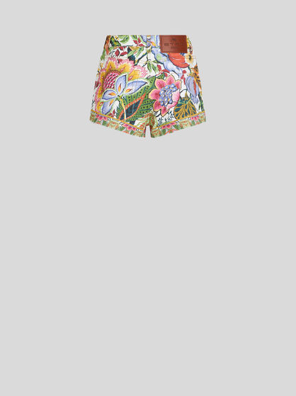 MULTICOLOURED BOUQUET SHORTS