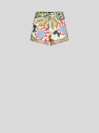 MULTICOLOURED BOUQUET SHORTS