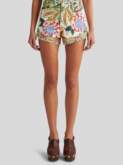 MULTICOLOURED BOUQUET SHORTS