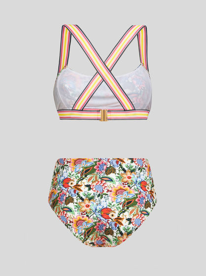MULTICOLOURED BOUQUET BIKINI