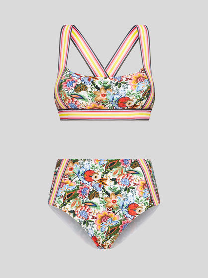 MULTICOLOURED BOUQUET BIKINI