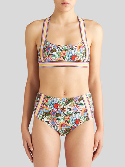 MULTICOLOURED BOUQUET BIKINI