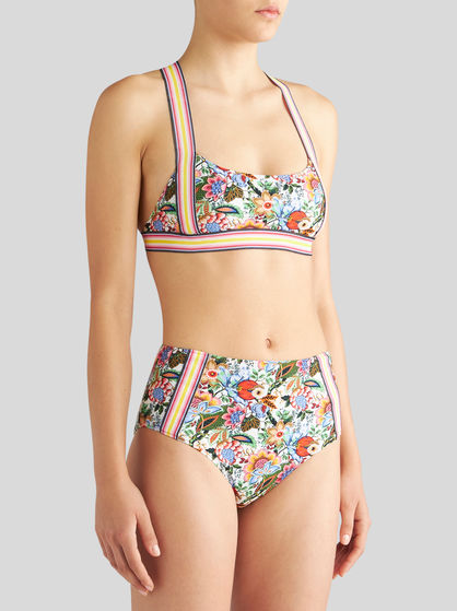 MULTICOLOURED BOUQUET BIKINI