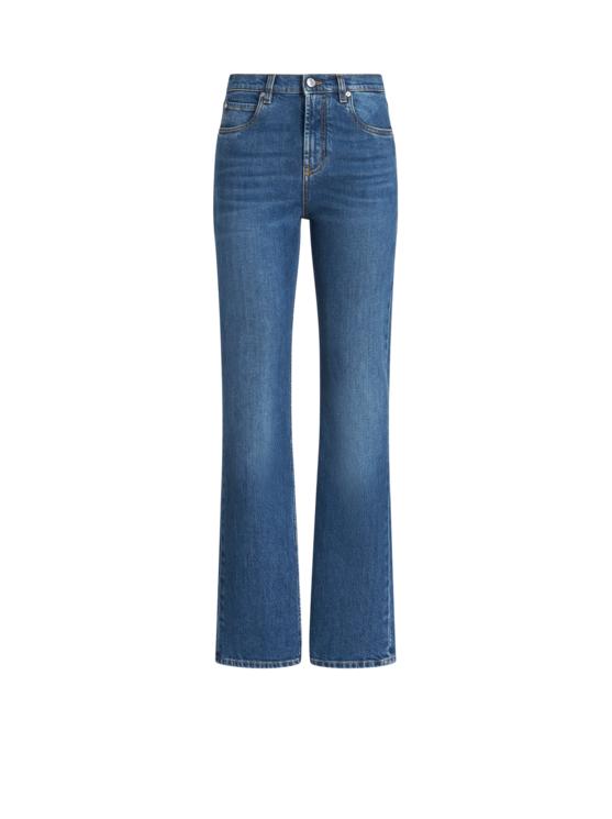 ETRO DENIM JEANS WITH EMBROIDERED PATCH