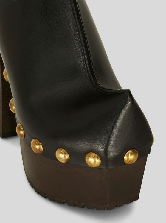 ETRO LEATHER CLOGS