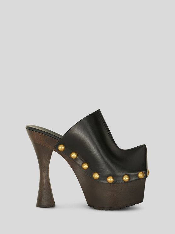 ETRO LEATHER CLOGS
