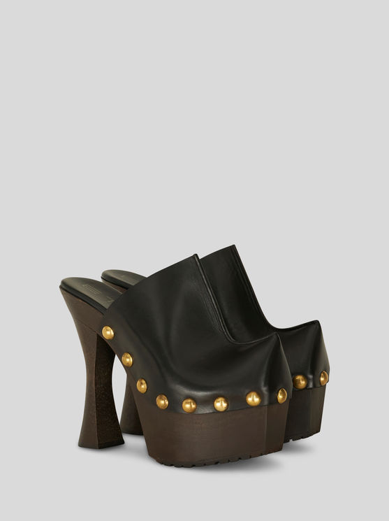 ETRO LEATHER CLOGS