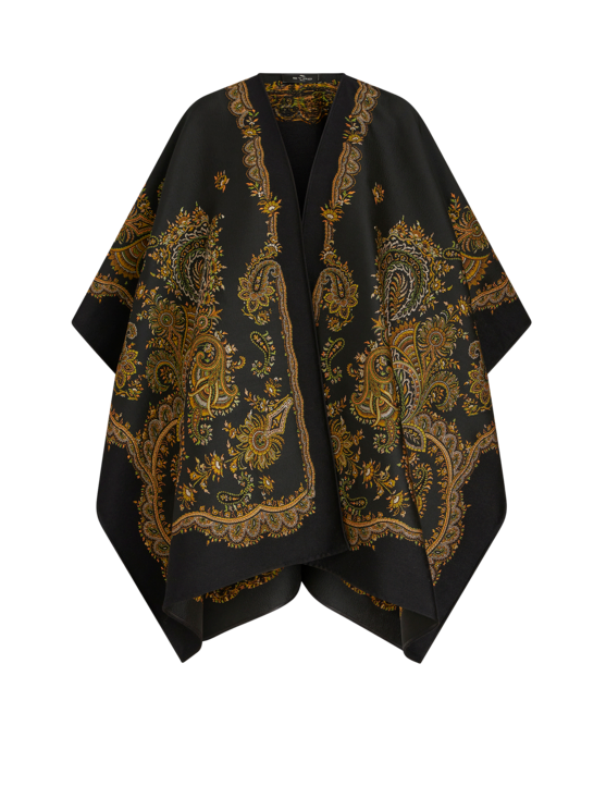 ETRO CAPE WITH PAISLEY DESIGN