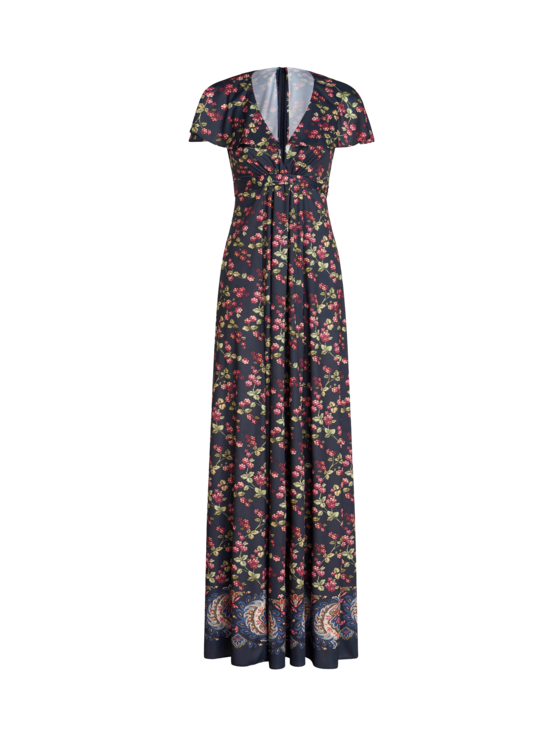 ETRO LONG DRESS WITH BERRY PRINT