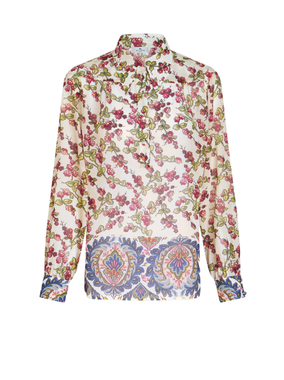 ETRO PRINTED GEORGETTE TOP