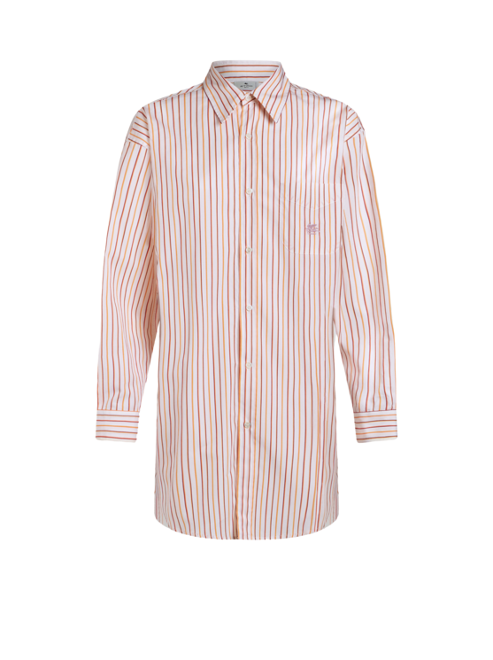 Etro Cotton Ge01 Shirt In Orange