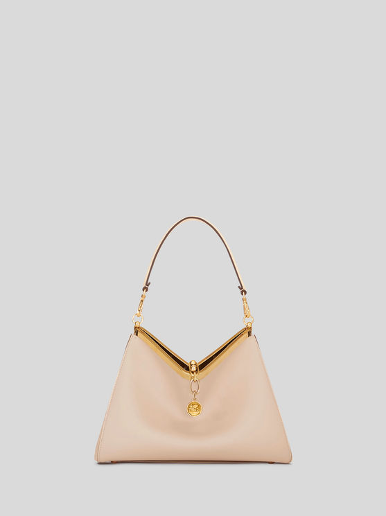 Shop Etro Medium Vela Bag In Beige