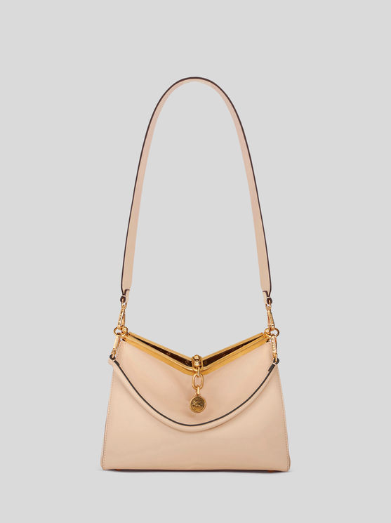 Shop Etro Medium Vela Bag In Beige