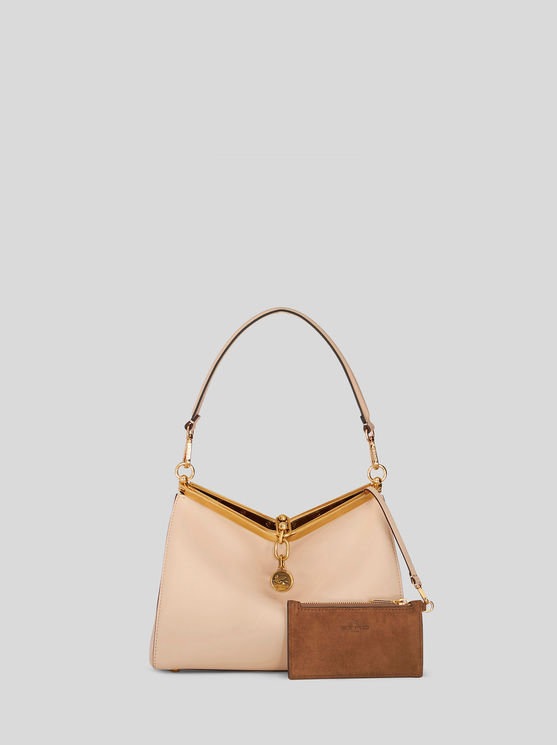 Shop Etro Medium Vela Bag In Beige