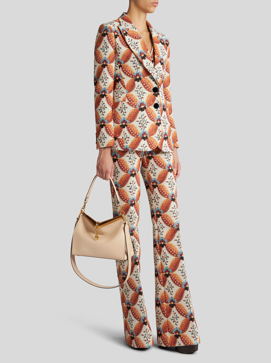 Shop Etro Medium Vela Bag In Beige