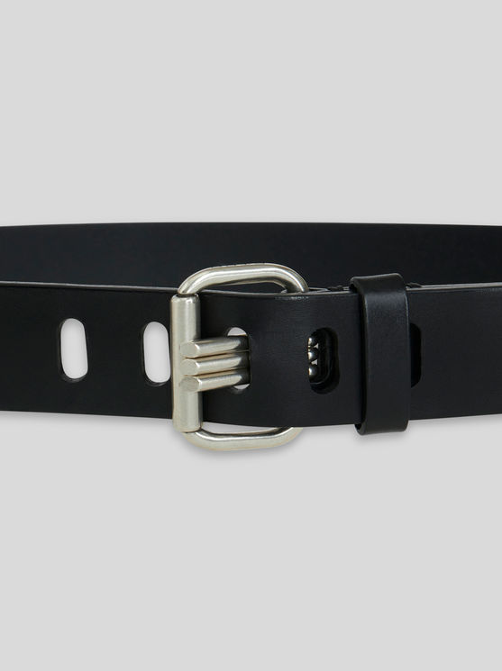 Shop Etro Leather Belt In Black