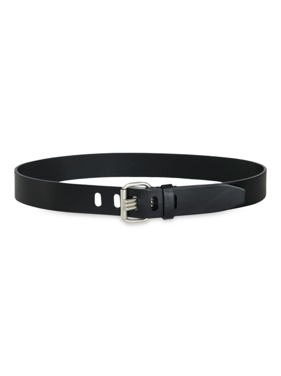 Shop Etro Leather Belt In Black