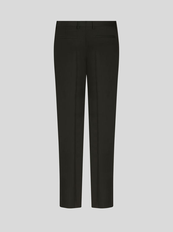 Shop Etro Trousers With Side Band In Black