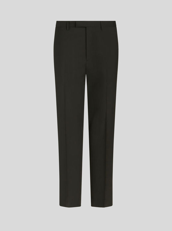 Shop Etro Trousers With Side Band In Black