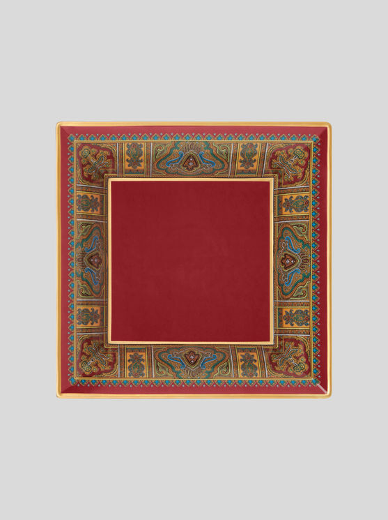 Shop Etro Porcelain Tray In Rot