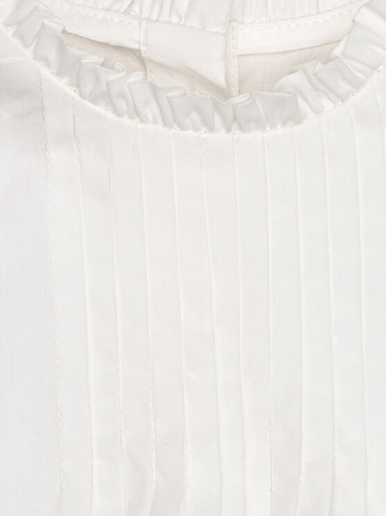 Shop Etro Baby Pleated Top In White