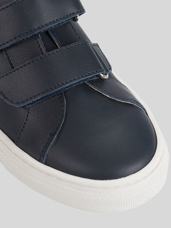 Shop Etro Sneakers For Children In Navy Blue