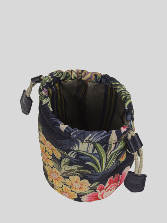 Shop Etro Bucket Bag For Children In Navy Blue