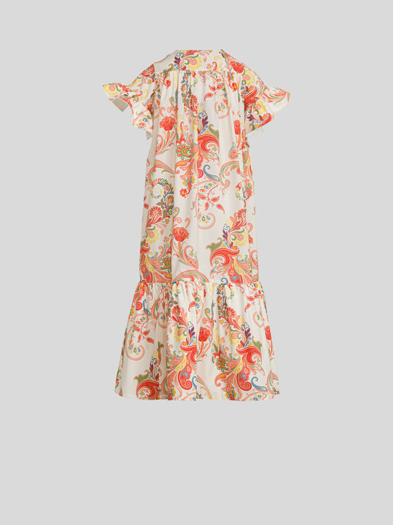 Shop Etro Summer Dress For Children In White