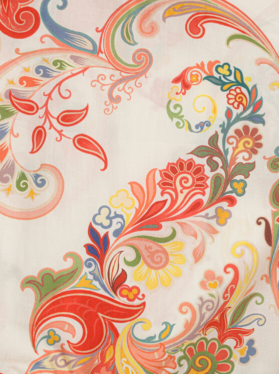 Shop Etro Summer Paisley Dress For Children In White