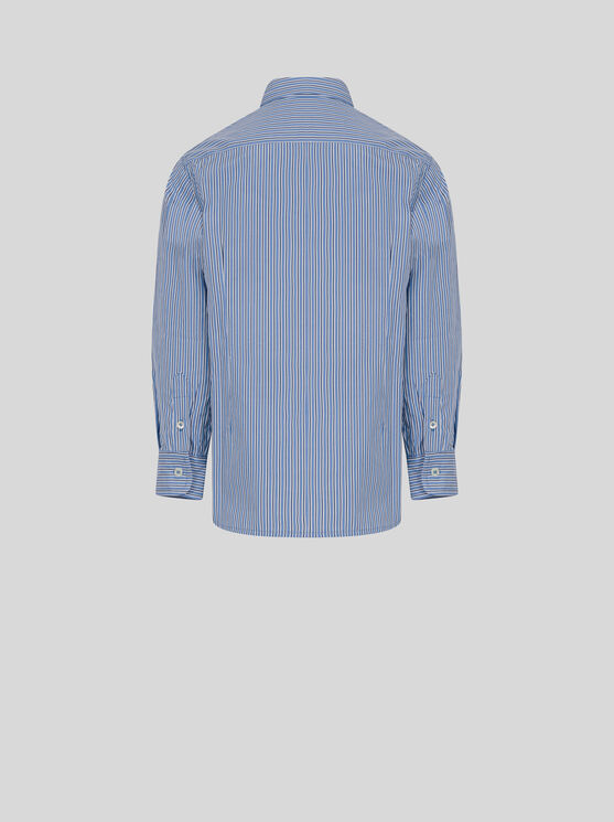 Shop Etro Striped Shirt For Children In Light Blue