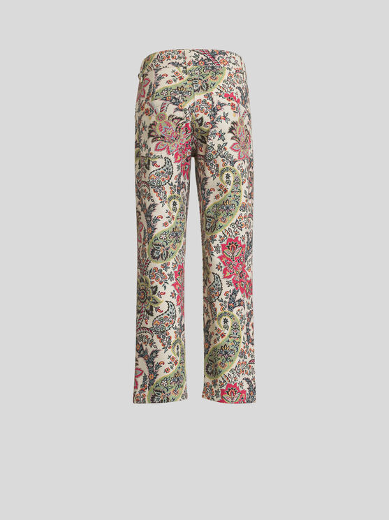 Shop Etro Paisley Jeans For Children In Weiss