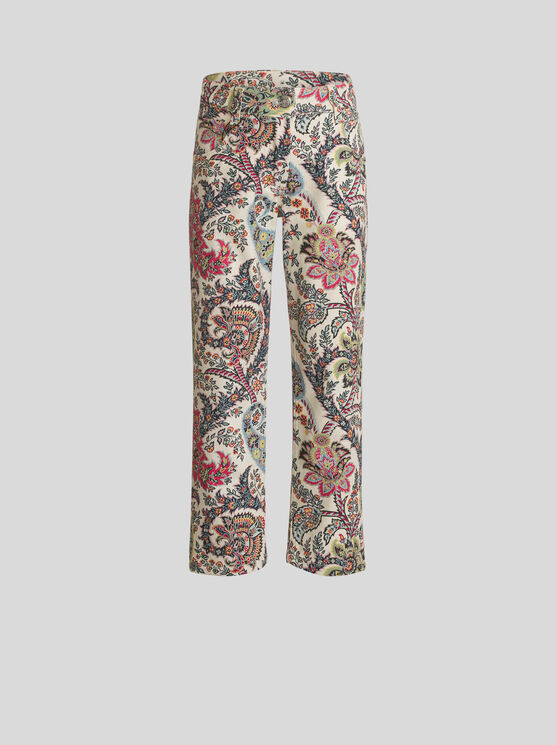 Shop Etro Paisley Jeans For Children In Weiss