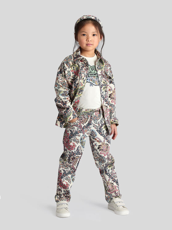 Shop Etro Paisley Jeans For Children In Weiss