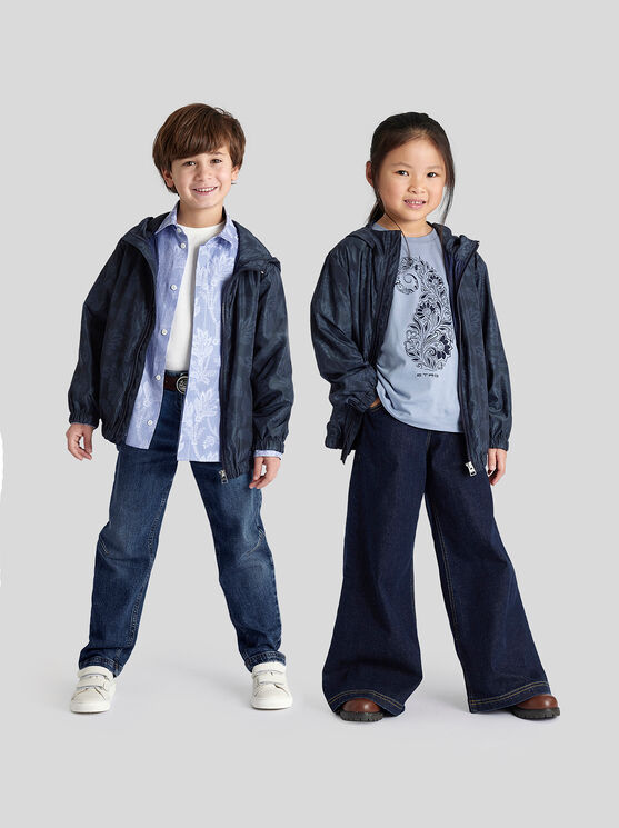 Shop Etro Flared Jeans For Children In Navyblau