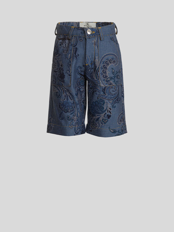 ETRO JACQUARD BERMUDA SHORTS FOR CHILDREN 