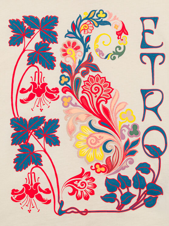 Shop Etro Summer T-shirt For Children In White