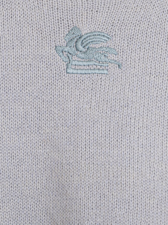 Shop Etro Jumper With Logo For Children In Hellblau