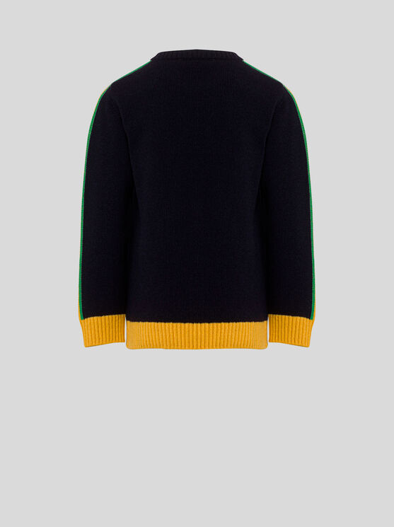 Shop Etro Jumper For Children In Navy Blue