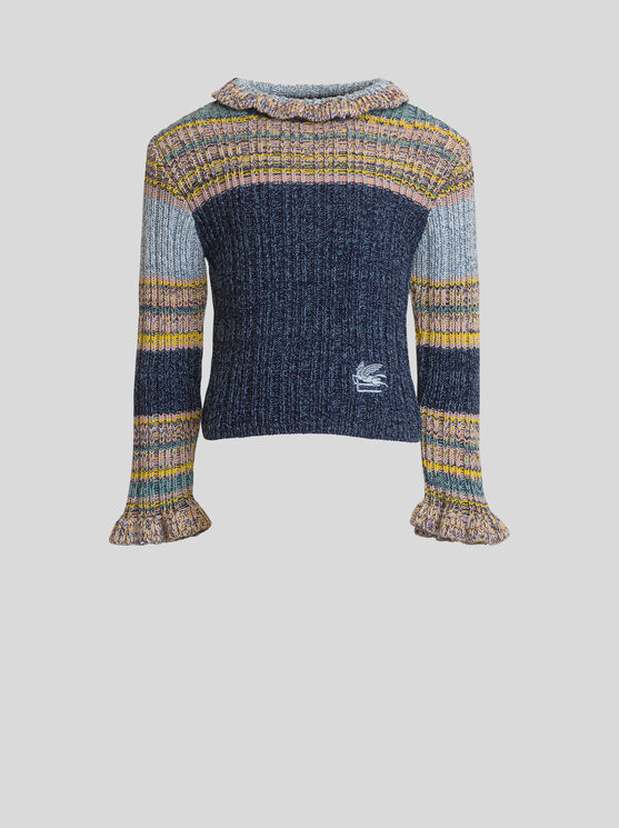 Etro Striped Jumper For Children In Blue