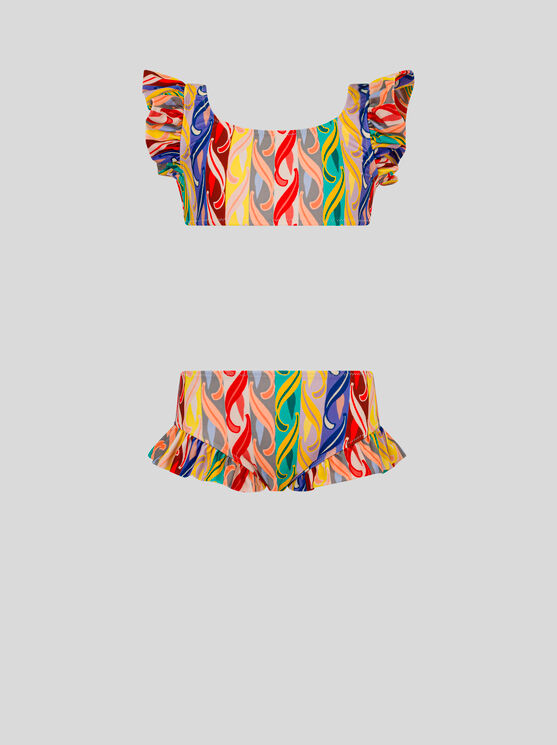 Shop Etro Summer Two-piece Swimsuit For Children In Multicolour