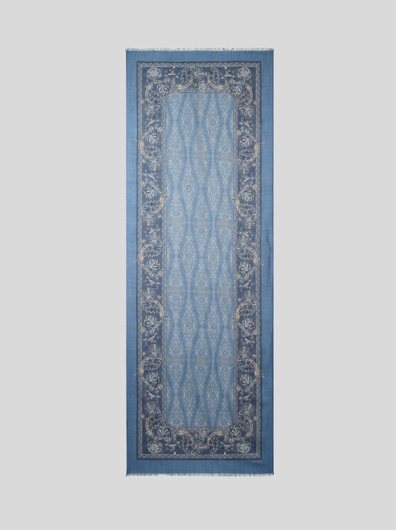 Etro Cashmere Scarf In Light Blue