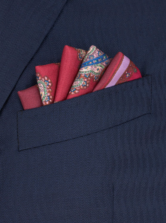 Etro Paisley-print Silk Scarf In Red