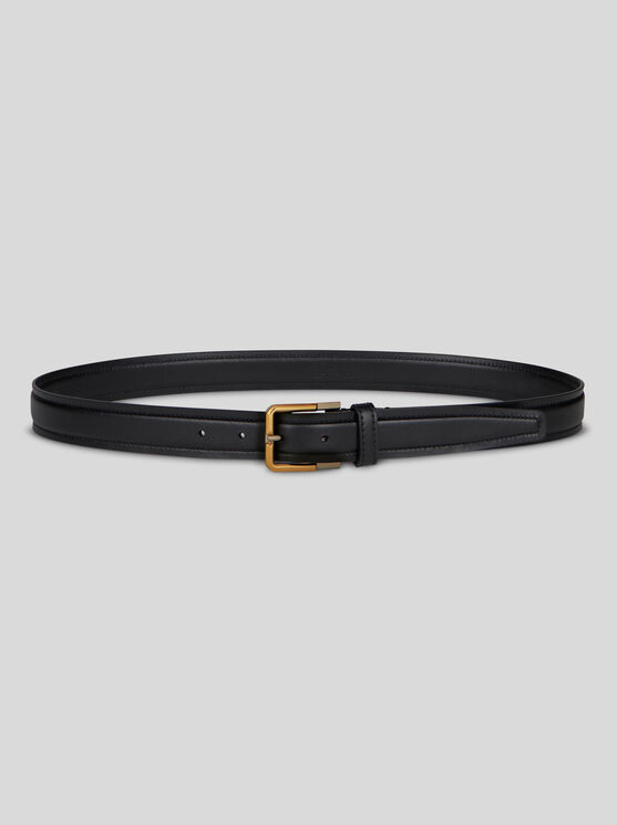 Shop Etro Leather Belt In Black