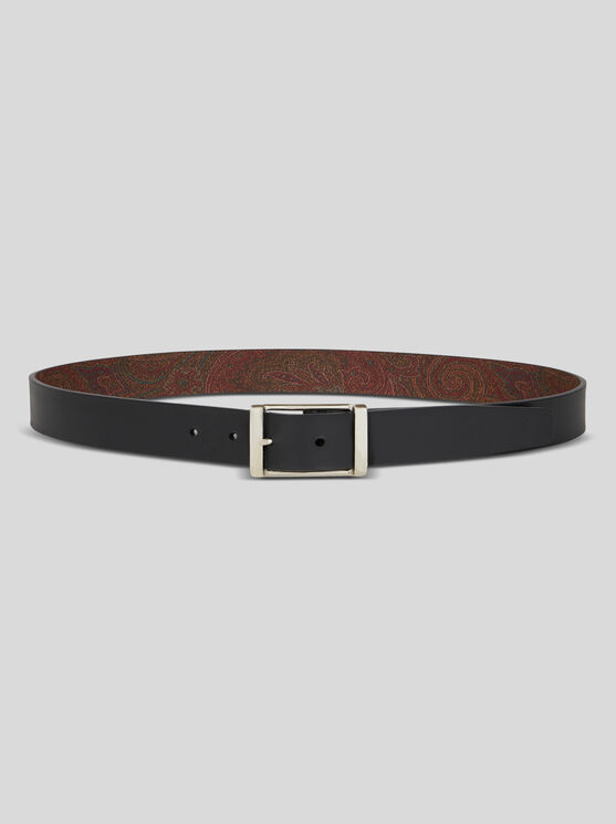 Shop Etro Reversible Belt In Brown