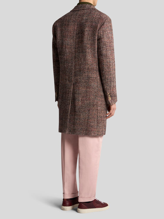 Shop Etro Wool-blend Coat In Beige