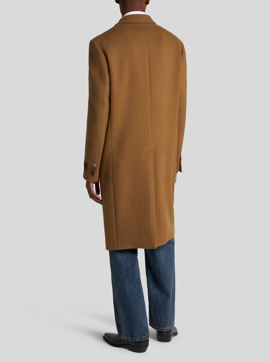 ETRO DOUBLE-BREASTED CASHMERE COAT 