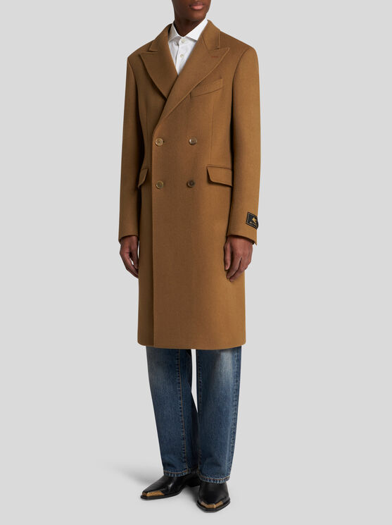 ETRO DOUBLE-BREASTED CASHMERE COAT 