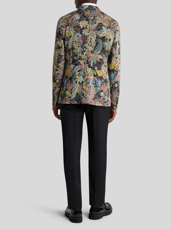 Etro Floral-print Wool Blazer