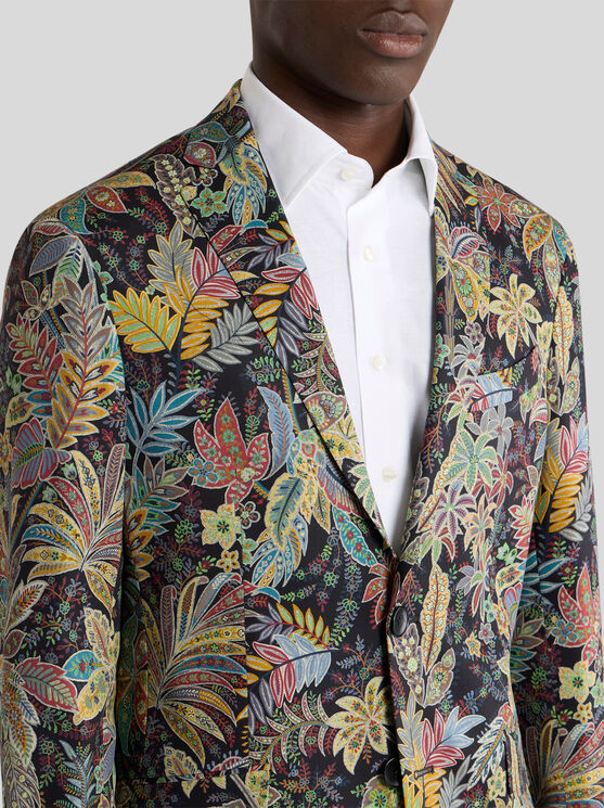 Etro Floral-print Wool Blazer